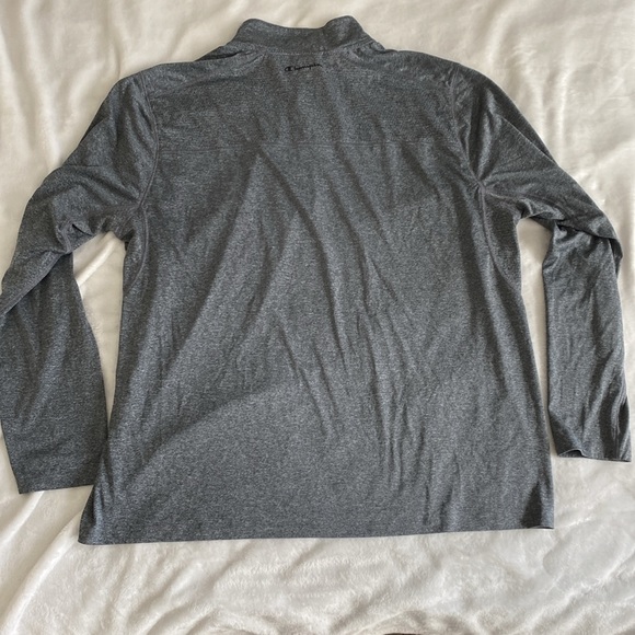 Champion grey heather sweatshirt with mesh panels - Picture 11 of 17